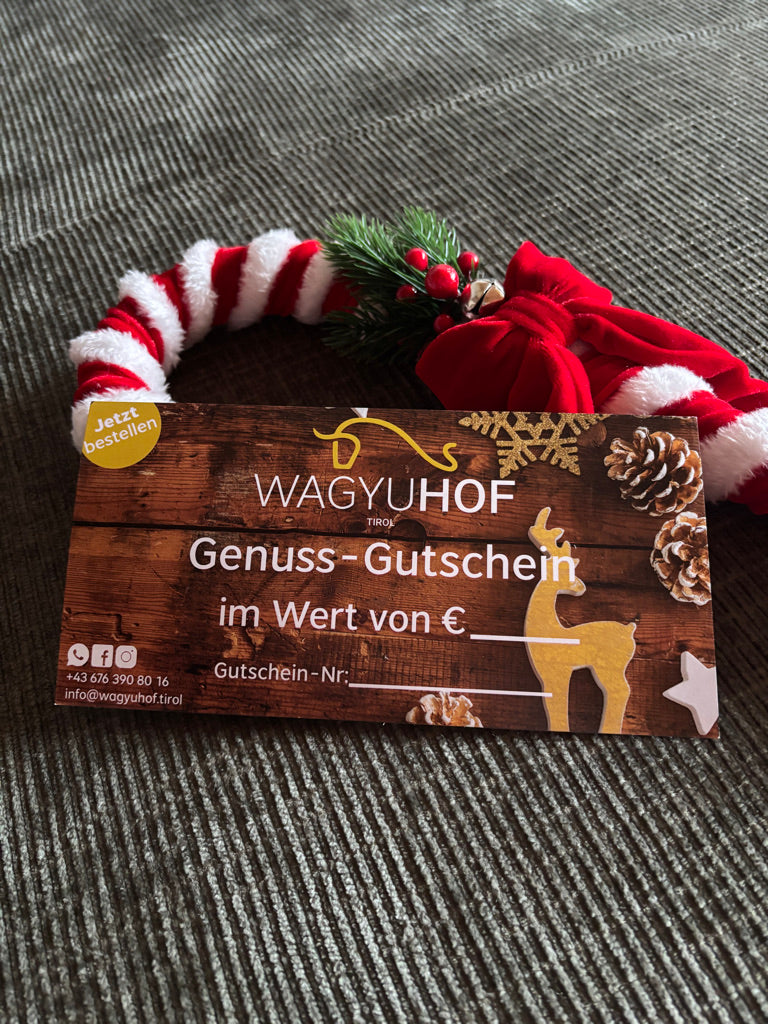 Gutschein: Wagyu-Genussgutschein