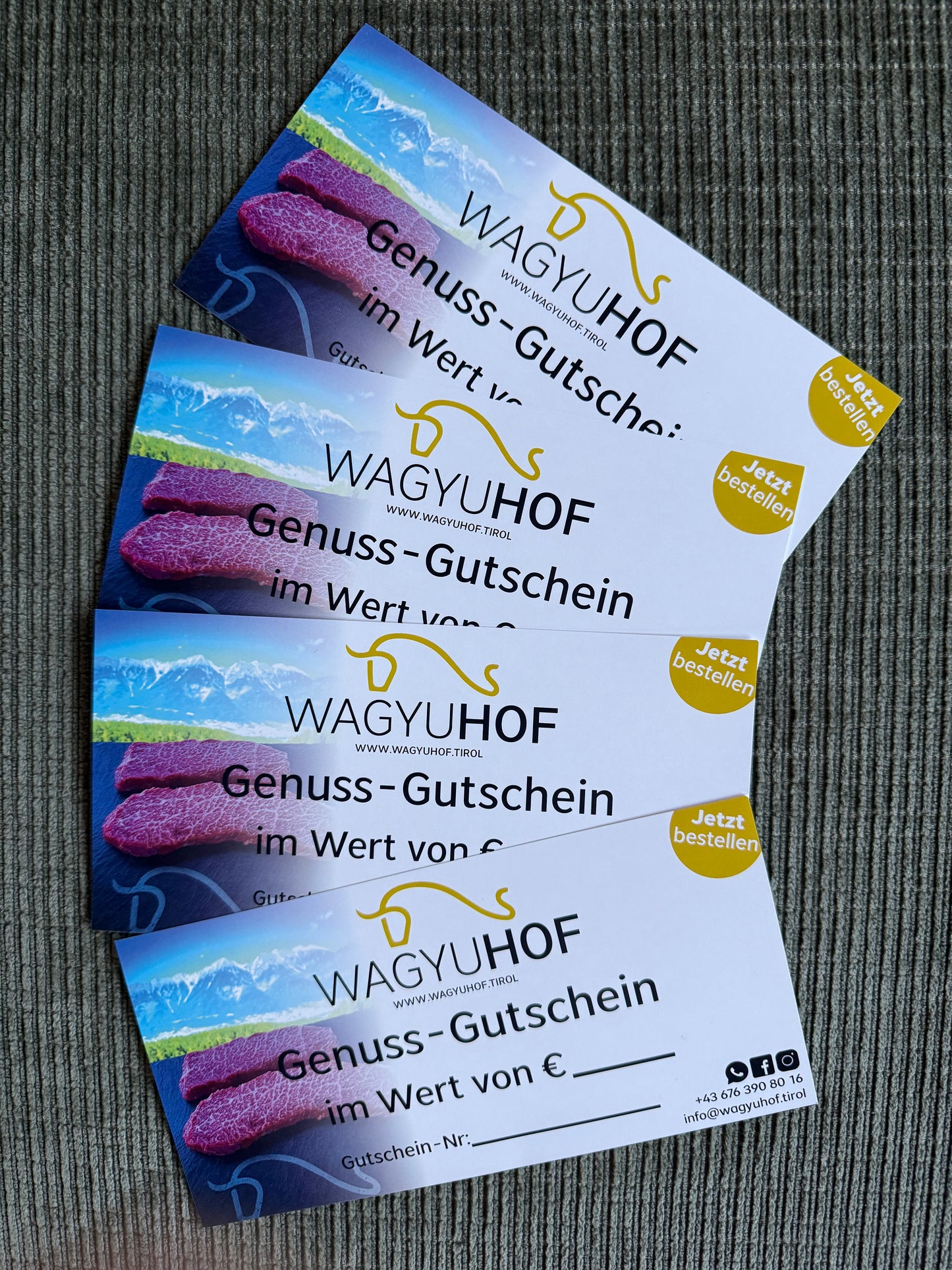 Gutschein: Wagyu-Genussgutschein